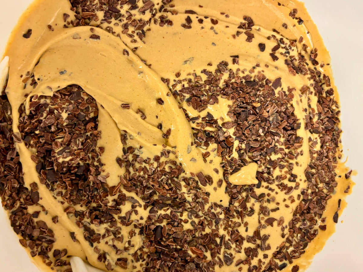 Blue Pig x The Pod — Vegan Pumpkin Ice Cream with Tanzanian Cacao Nibs