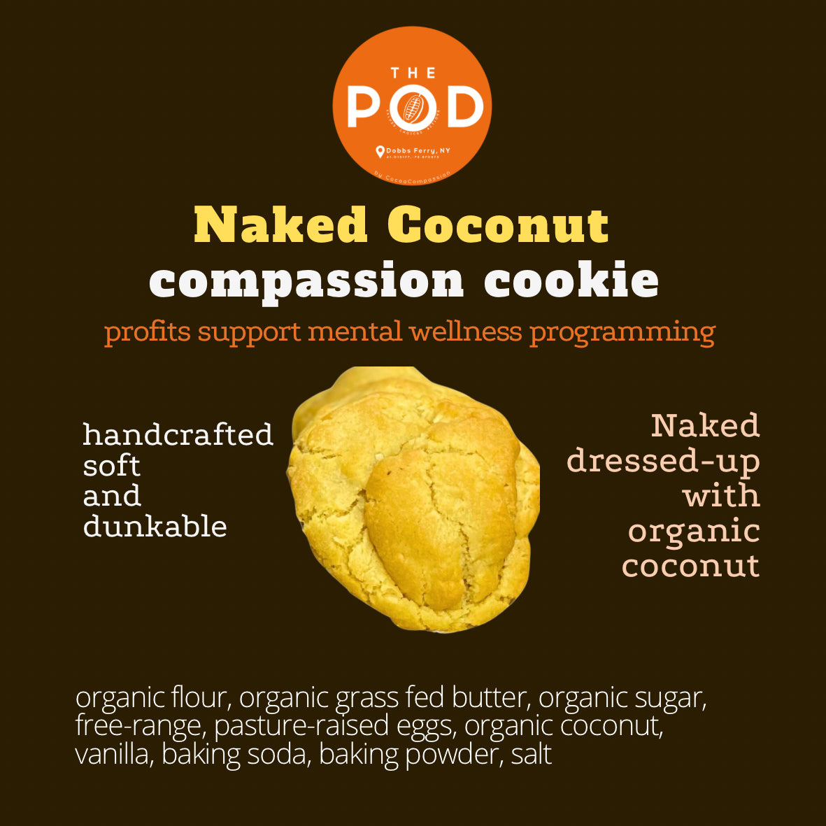 Naked Coconut CompassionCookie 4-Pack