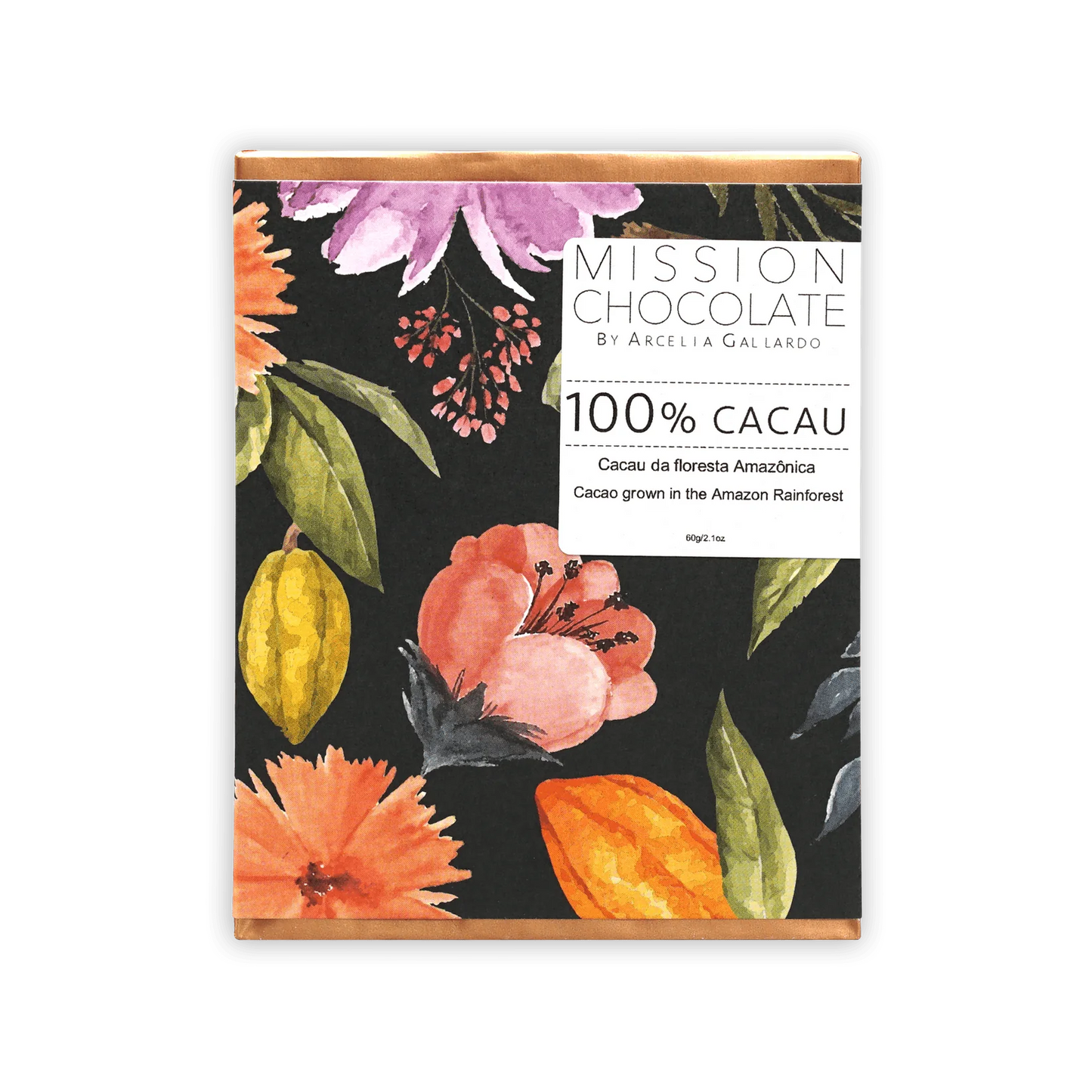 100% CACAU | DARK CHOCOLATE 60G